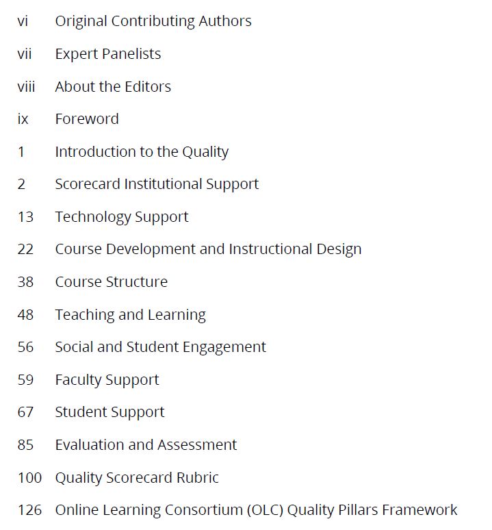 Table of Contents